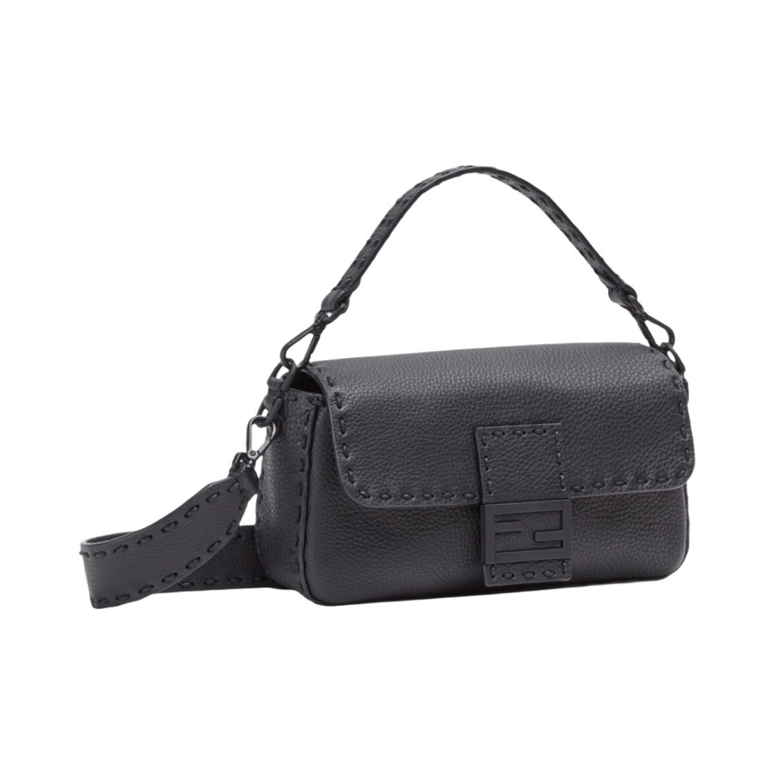 펜디 레귤러 바게트 셀러리아백 블랙(Fendi Regular Baguette Selleria Bag Black) - 2