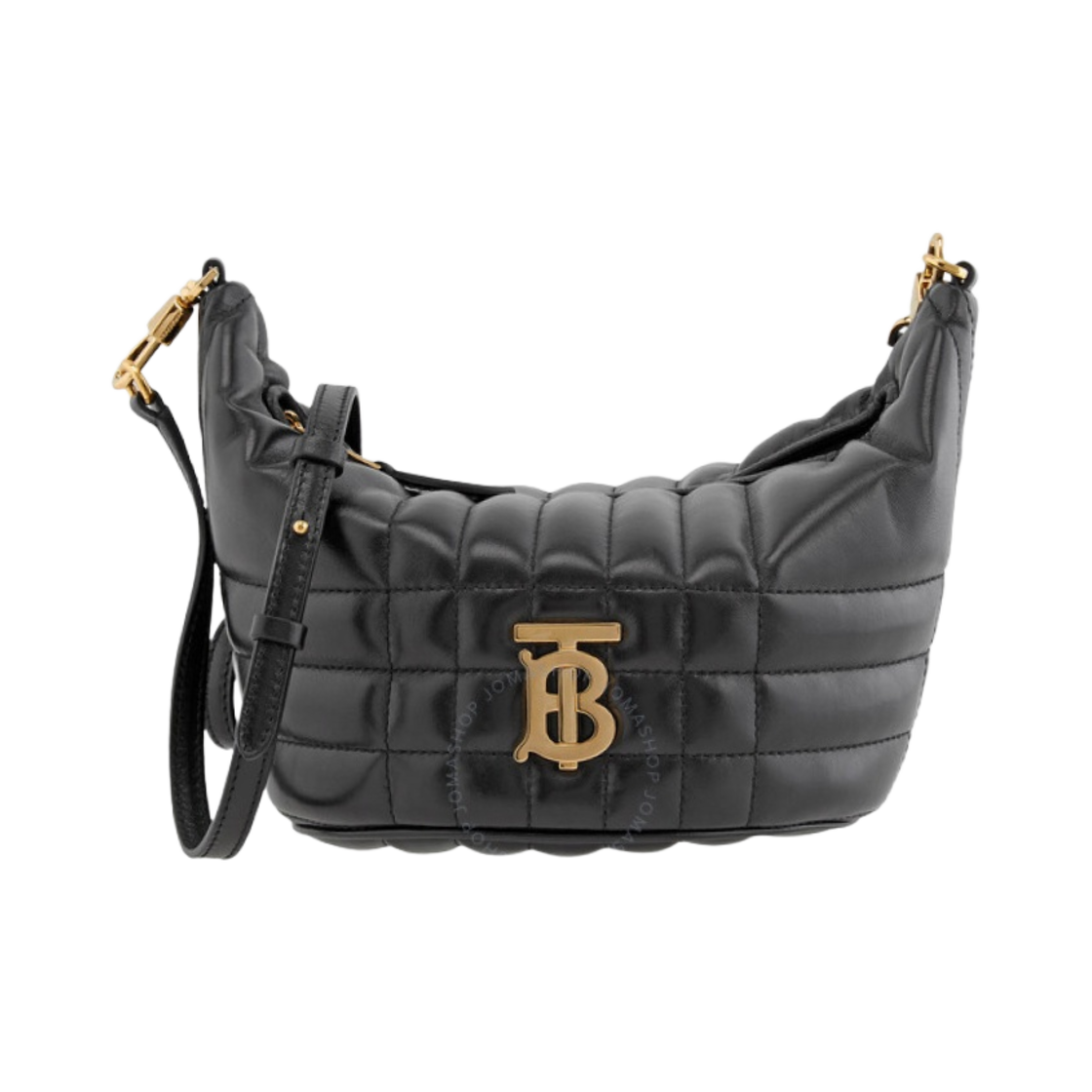 버버리 스몰 퀼티드 램스킨 크리센트 롤라백 블랙(Burberry Small Quilted Lambskin Crescent Lola Bag Black) - 1