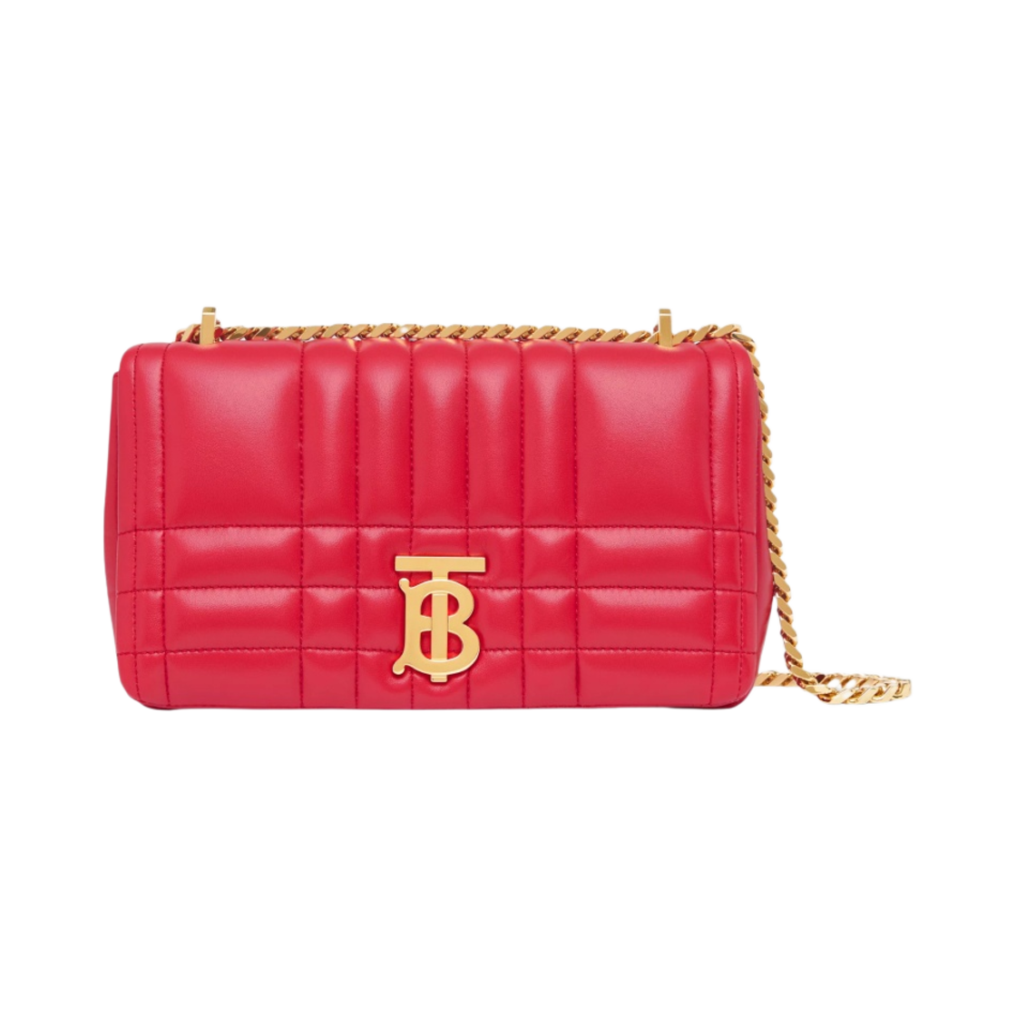 버버리 퀼팅 램스킨 스몰 롤라 백 브라이트 레드(Burberry Quilted Lambskin Small Lola Bag Bright Red) - 1