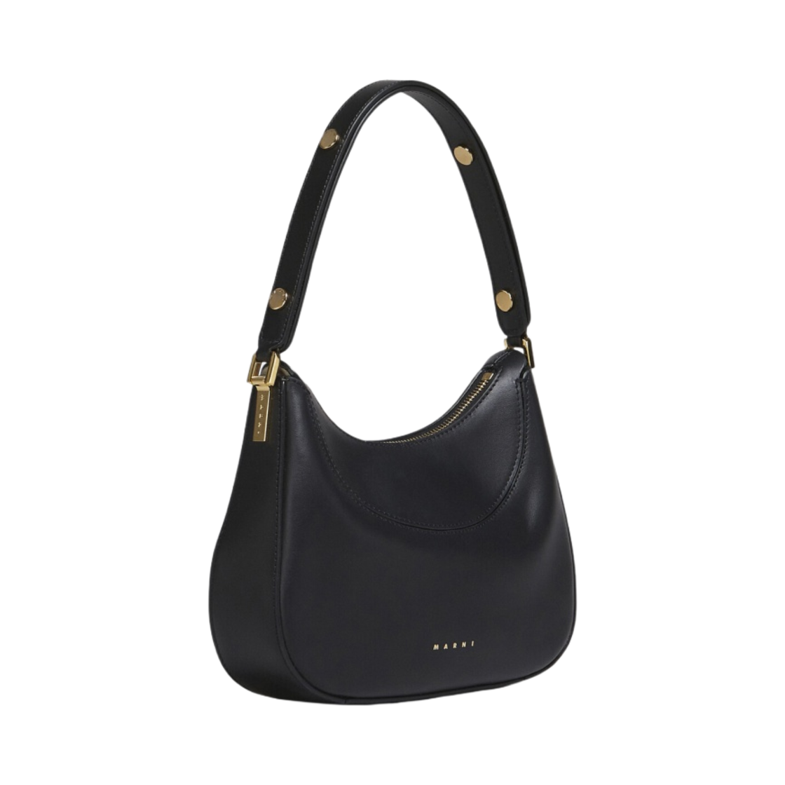 마르니 밀라노 레더 미니백 블랙품(Marni Milano Leather Mini Bag in Black) - 2
