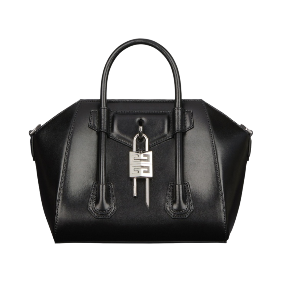 지방시 박스 레더 미니 안티고나 락 백 블랙