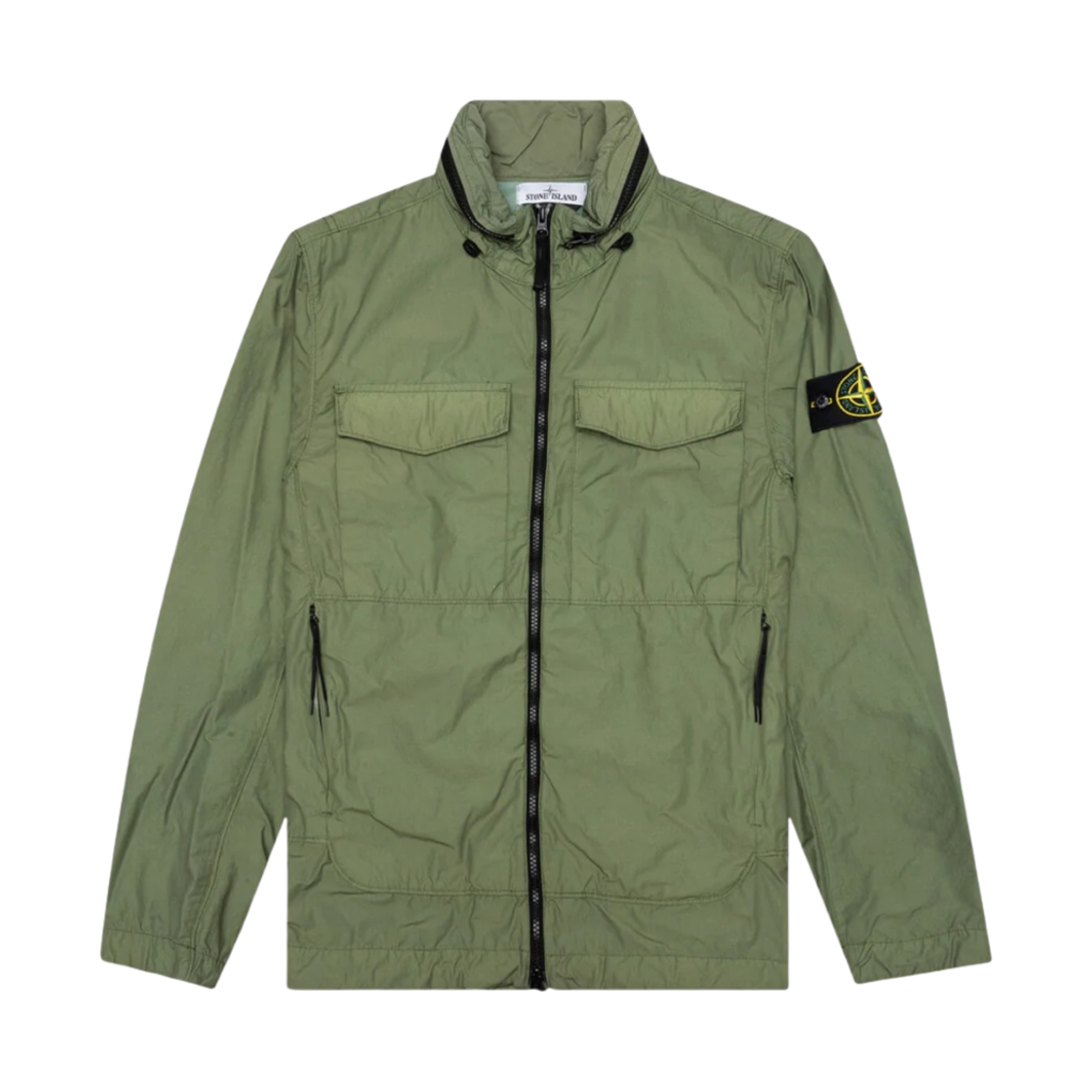 스톤 아일랜드 40532 나슬란 라이트 와트로 가먼트 다이드 자켓 올리브 그린 - 22SS(Stone Island 40532 Naslan Light Watro Garment Dyed jacket Olive Green - 22SS) - 1