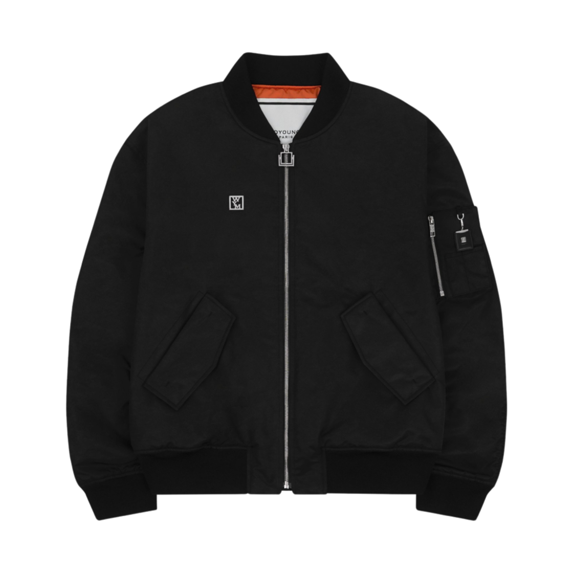 우영미 백로고 MA-1 블랙(Wooyoungmi Back Logo MA-1 Black)