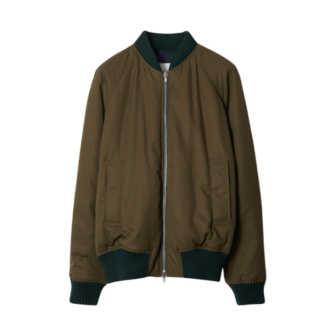 버버리 리버시블 체크 봄버 자켓 딥 로얄(Burberry Reversible Check Bomber Jacket Deep Royal) - 2