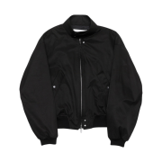 Haleine Layered Harrington Blouson Black