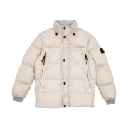 Stone Island 40123 Garment Dyed Crinkle Reps Down Jacket Dove Grey - 20FW