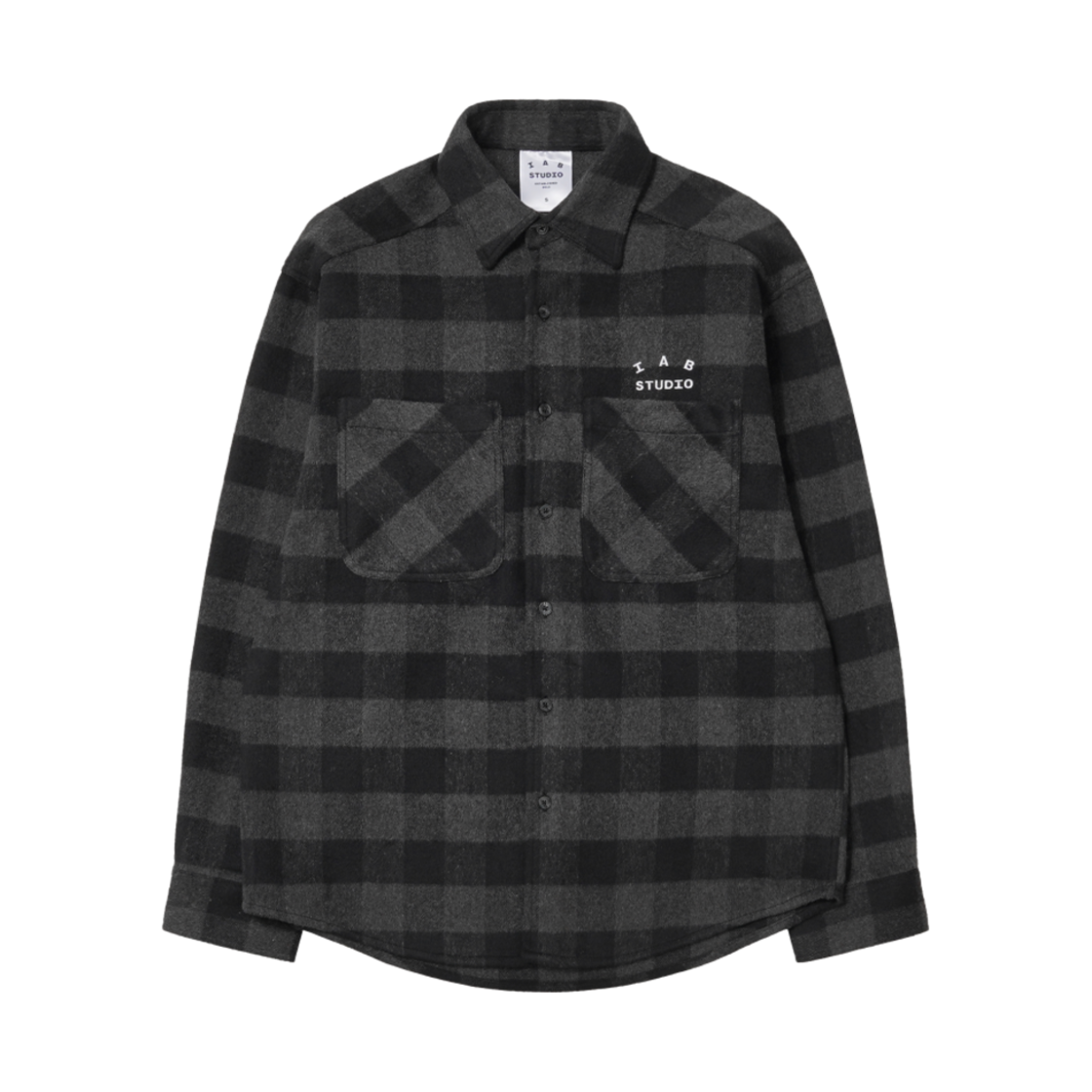 아이앱 스튜디오 깅엄 체크 셔츠 블랙 화이트(IAB Studio Gingham Check Shirt Black White)