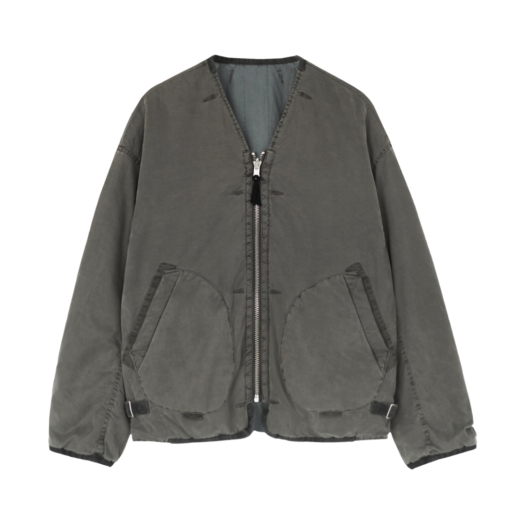 PL5PLN3111AS Polyteru Reversible Liner Jacket Sage Gray + Jade