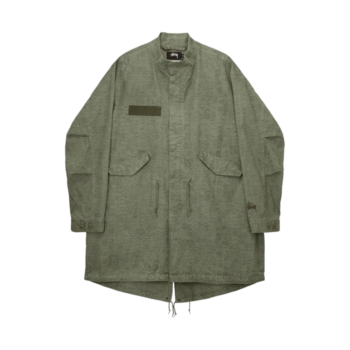스투시 나이코 프린티드 피쉬테일 파카 올리브 | Stussy | KREAM
