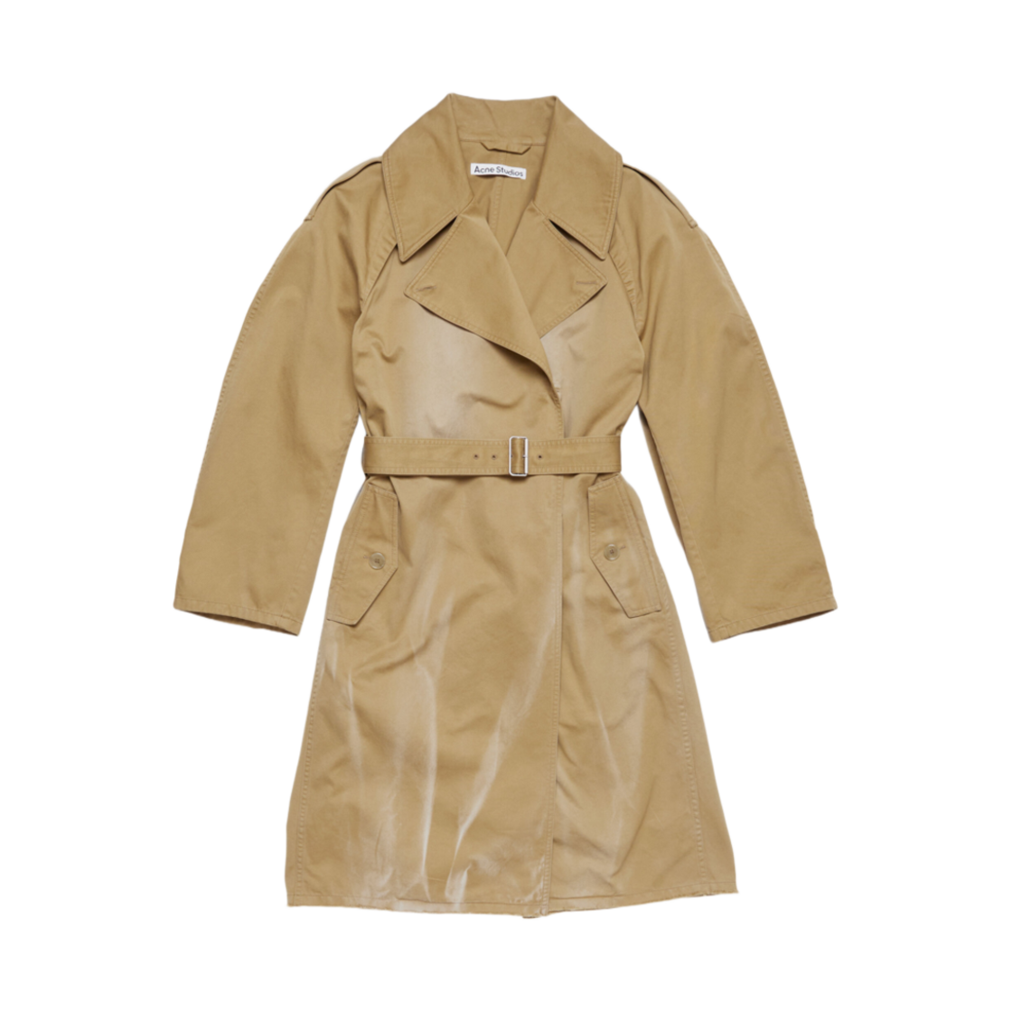 A90630-ADY (W) Acne Studios Belted Coat Mushroom Beige