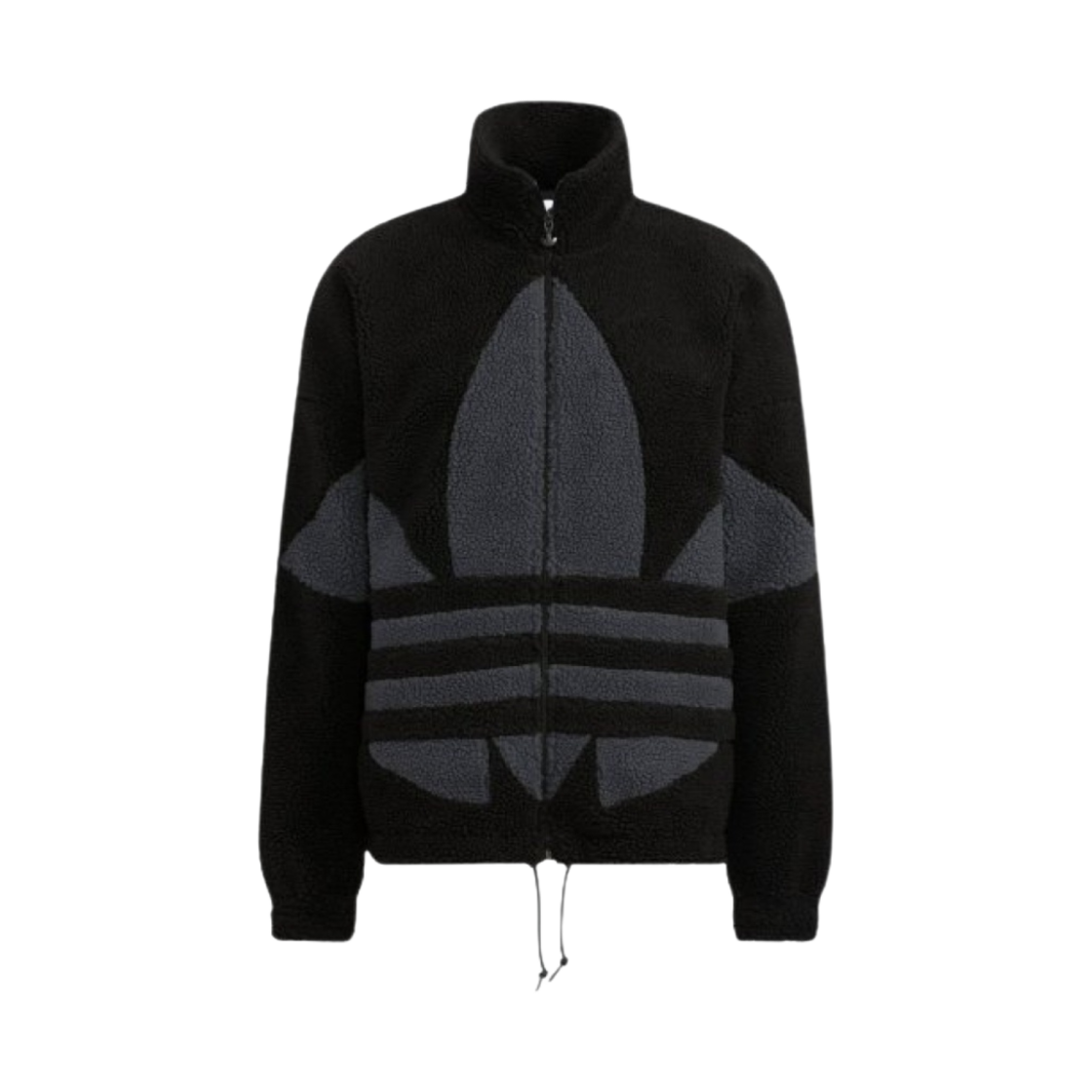 아디다스 빅 트레포일 쉐르파 자켓 블랙 - KR 사이즈