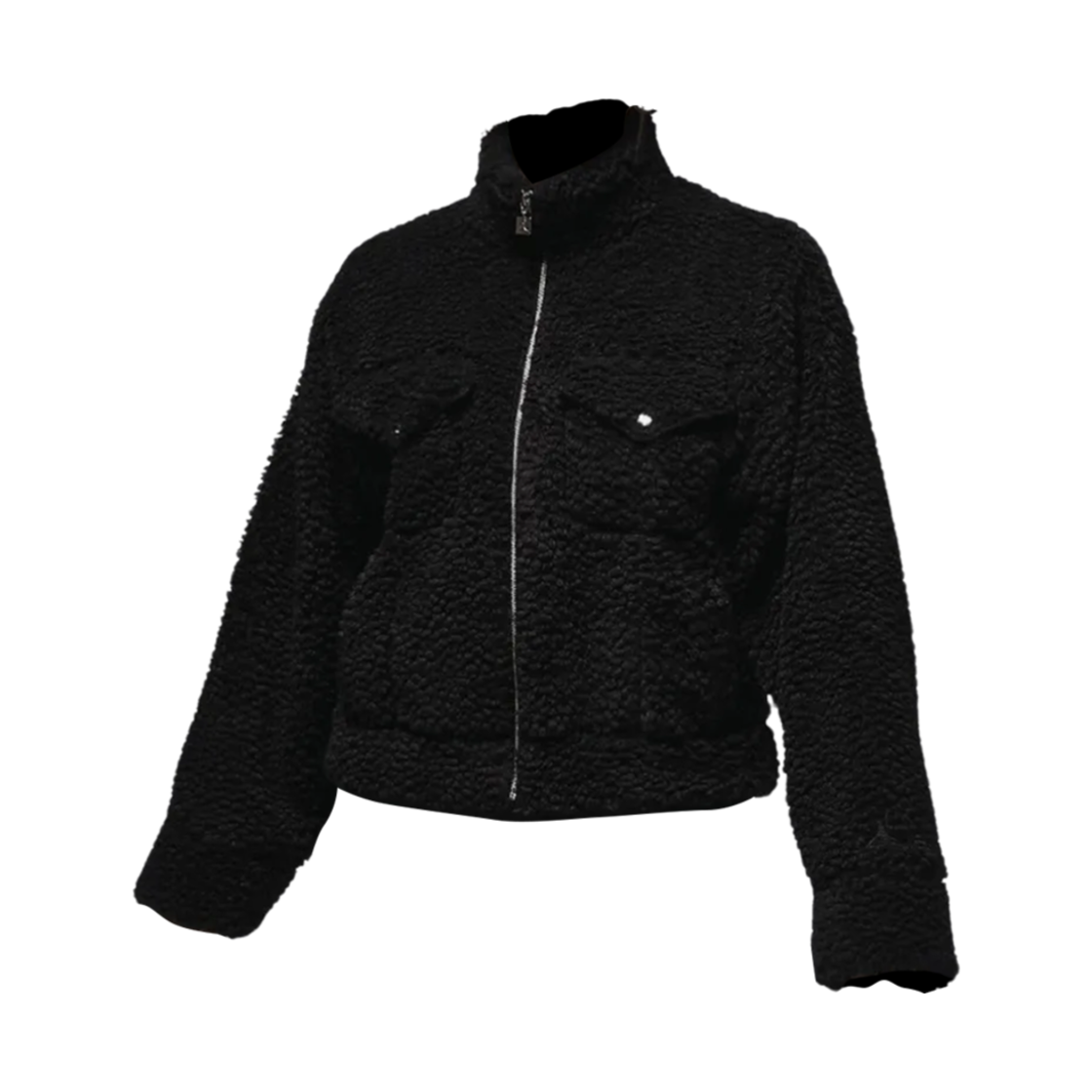FD7169-010 (W) Jordan Air Teddy Jacket Black - Asia