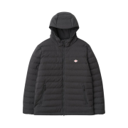 Danton Wool Like Polyester Middle Down Hooded Jacket Charcoal