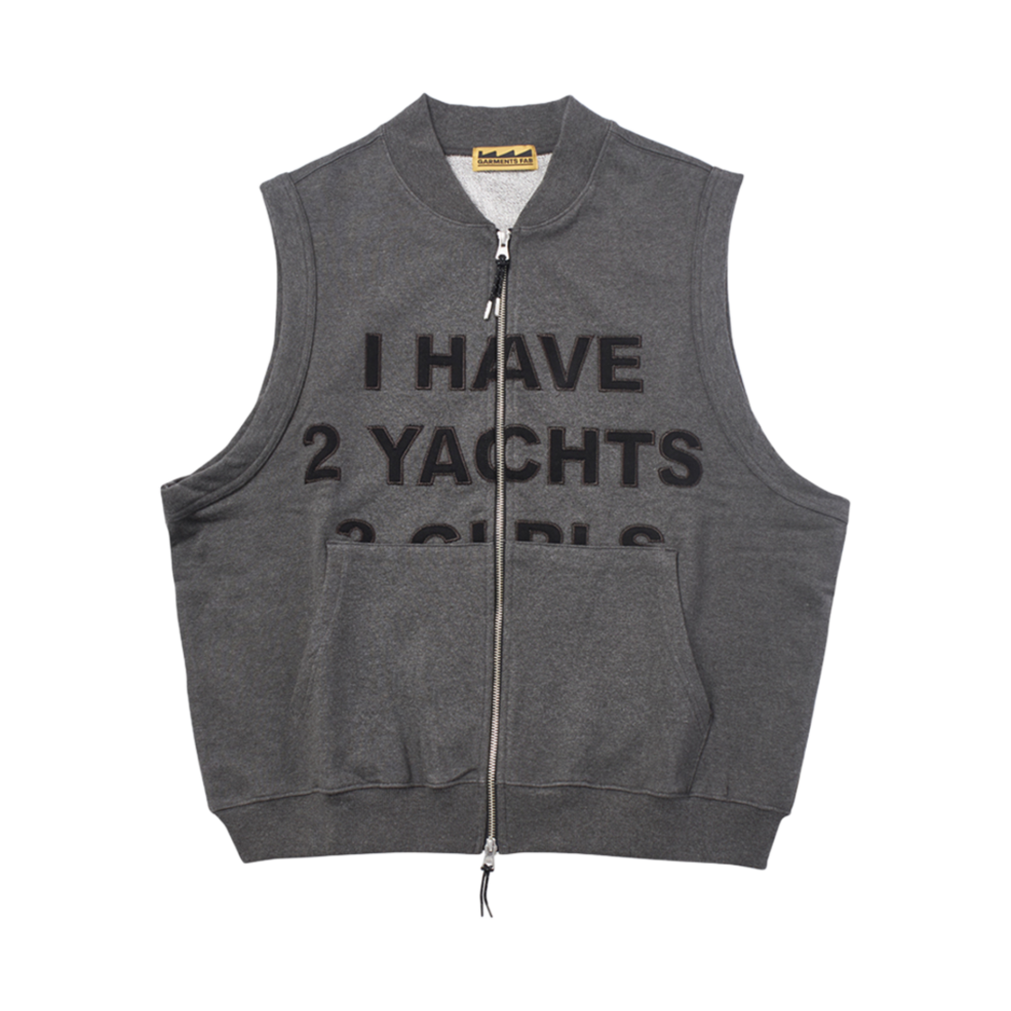 24FAGFVT01CH Garments Fab Gimmick Baller Vest Charcoal
