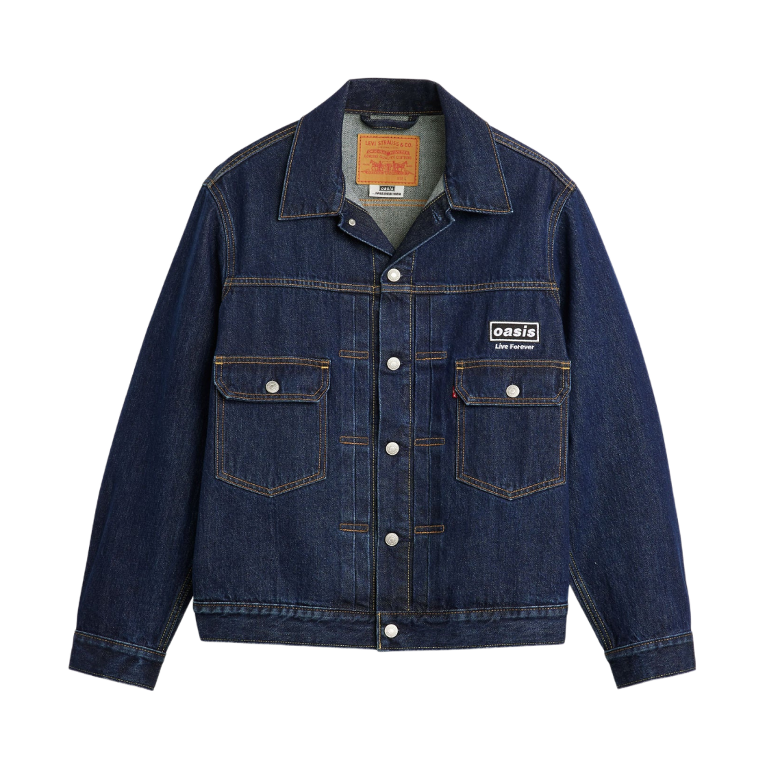 리바이스 x 오아시스 타입 II 트러커 자켓 블루(Levi's x Oasis Type II Trucker Jacket Blue)