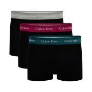 Calvin Klein Cotton Stretch 3-pack Low Rise Trunk Black