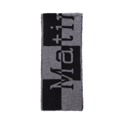 Matin Kim Logo Checkboard Muffler Grey
