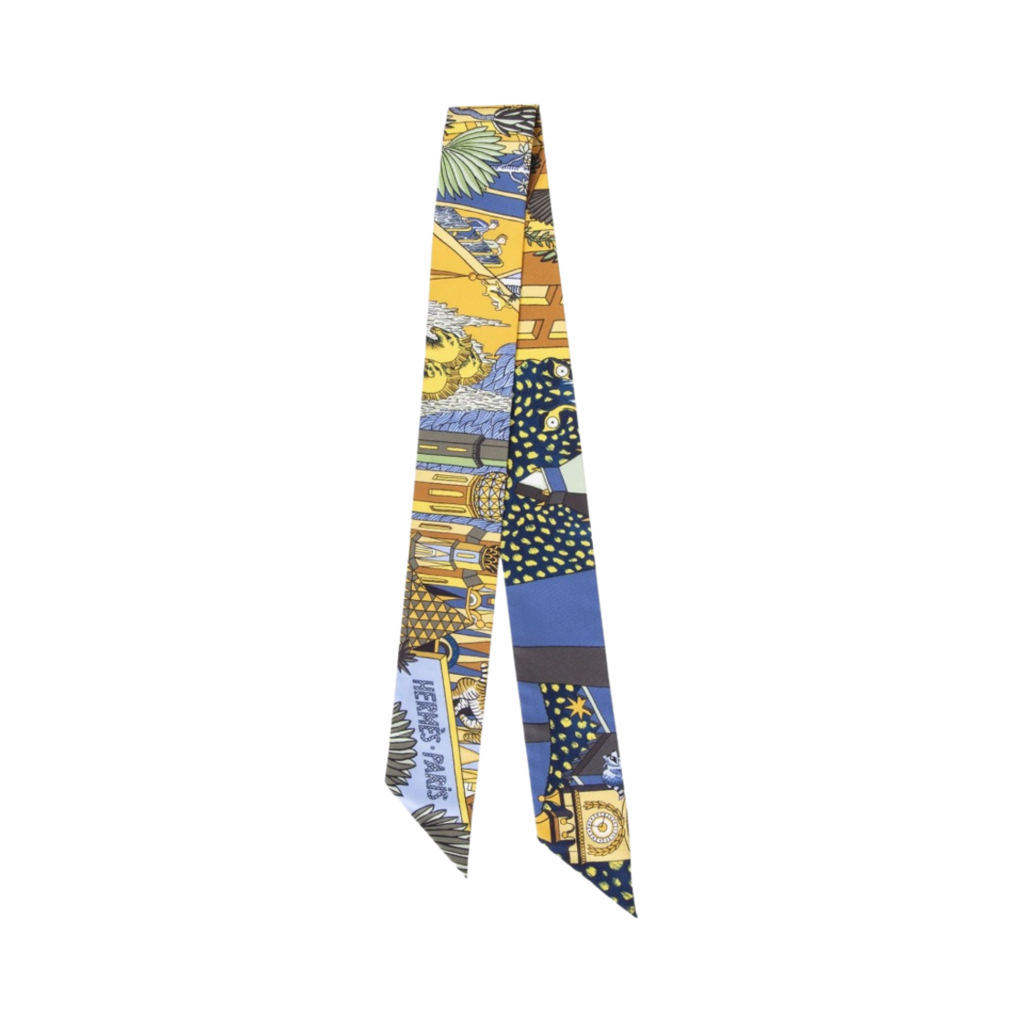 (W) 에르메스 애니마폴리스 트윌리 블루 오커 베르((W) Hermes Animapolis Twilly Bleu Ocre Vert) - 1