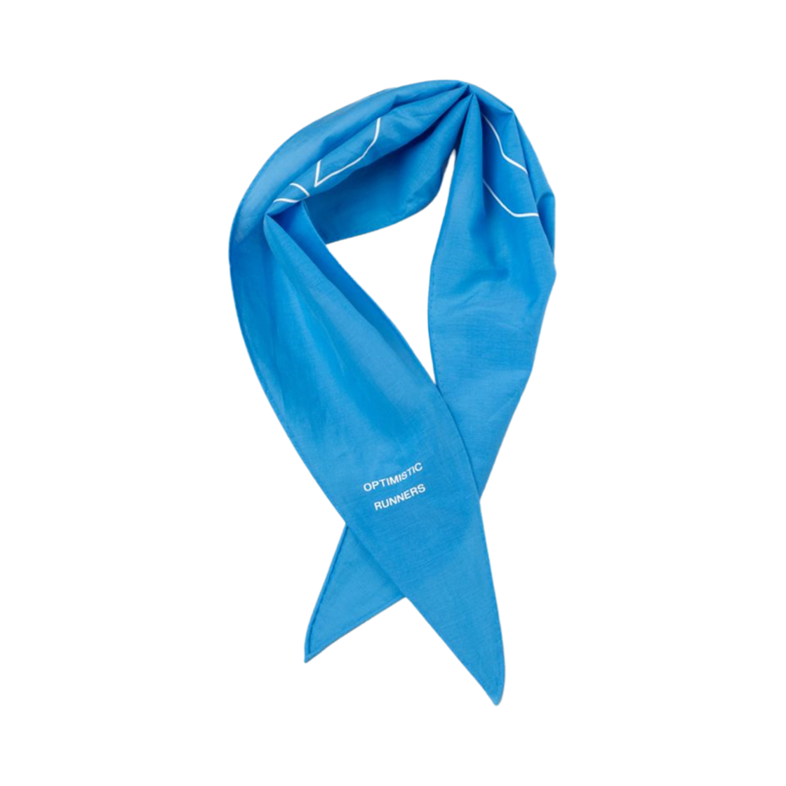 옵티미스틱 러너스 심볼 실크 스카프 블루(Optimistic Runners Symbol Silk Scarf Blue)