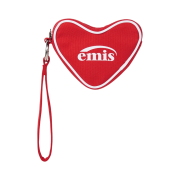 Emis Heart Keyring Pouch Red