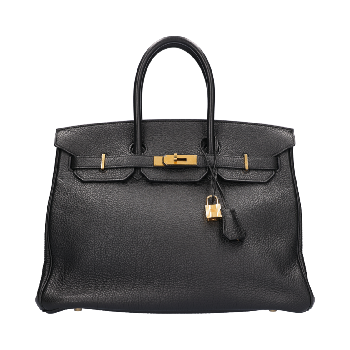 ITHRVV8ULOD4 HERMES Birkin 35 Bag Togo Noir Gold Hardware Q Stamp - 대표 이미지 #1
