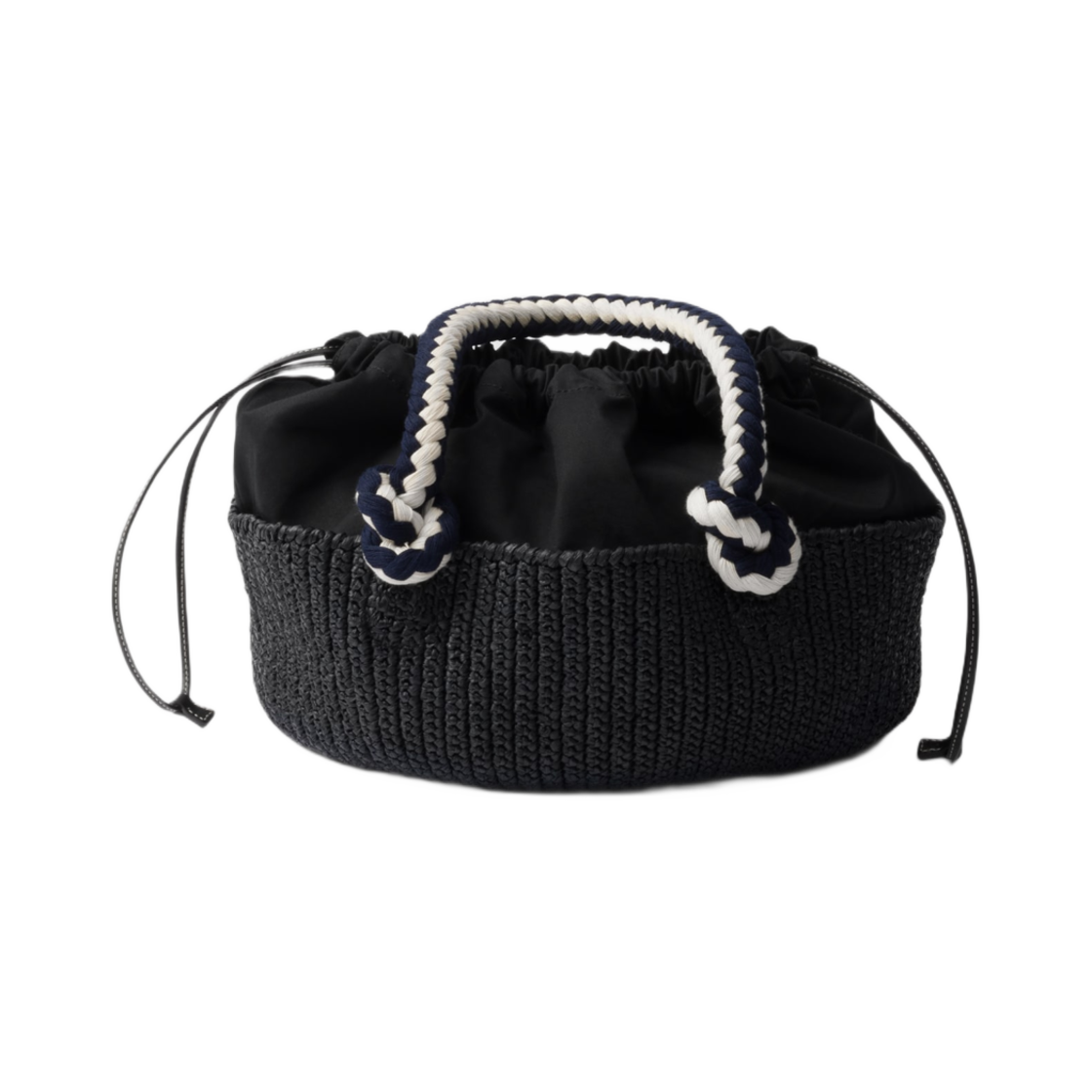 프라다 스몰 크로쉐 백 블랙(Prada Small Crochet Bag Black) - 2