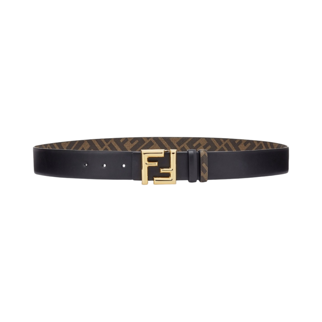 펜디 FF 라운디드 리버시블 레더 벨트 블랙(Fendi FF Rounded Reversible Leather Belt Black) - 2