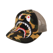 BAPE 1st Camo Shark Mesh Cap Yellow