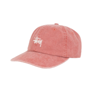 Stussy Washed Stock Low Pro Cap Rust