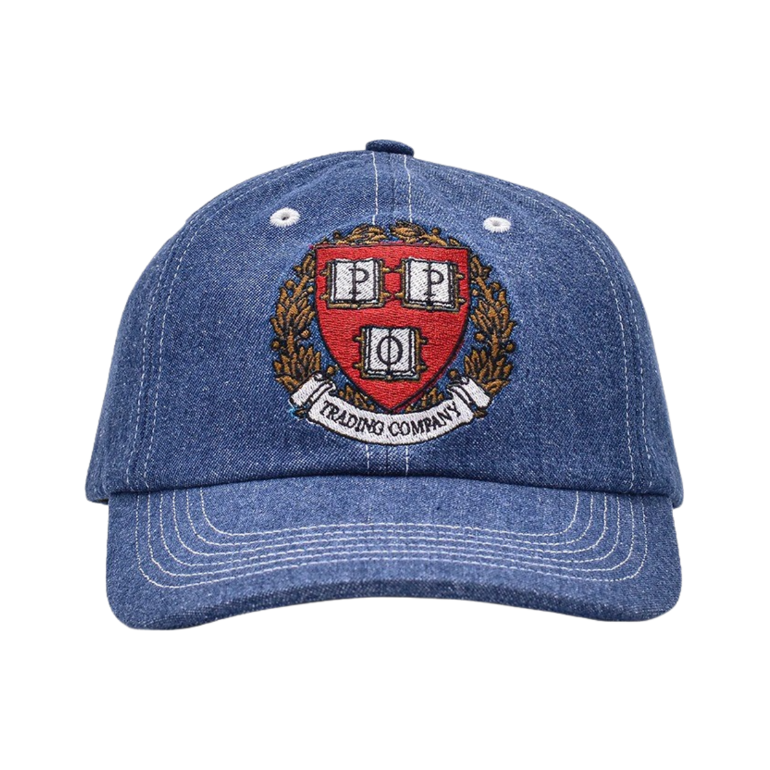 팝 트레이딩 컴퍼니 크레스트 식스패널 햇 린스 데님(Pop Trading Company Crest Sixpanel Hat Rinse Denim)