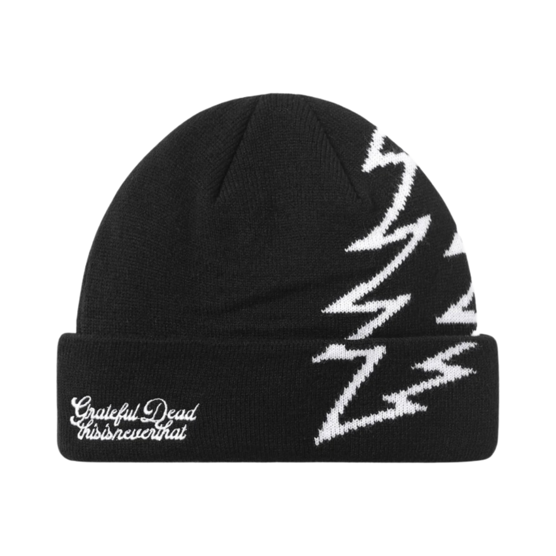 디스이즈네버댓 x 그레이트풀 데드 라이트닝 비니 블랙(Thisisneverthat x Grateful Dead Lightning Beanie Black) - 1
