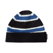 Thevinylhouse Mohair Striped Beanie Blue