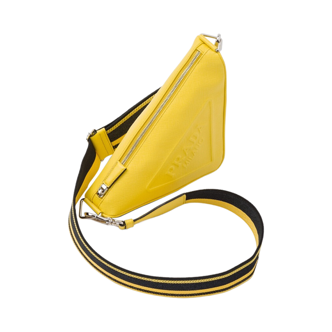 프라다 사피아노 프라다 트라이앵글 백 써니 옐로우(Prada Saffiano Prada Triangle Bag Sunny Yellow) - 2