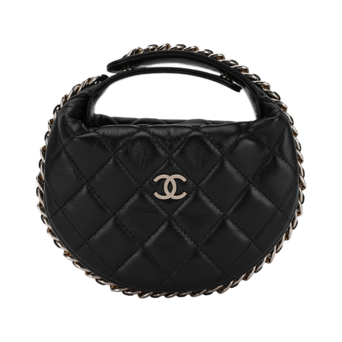 샤넬 파우치 램스킨 & 골드 메탈 블랙(Chanel Pouch Lambskin & Gold Black) - 1