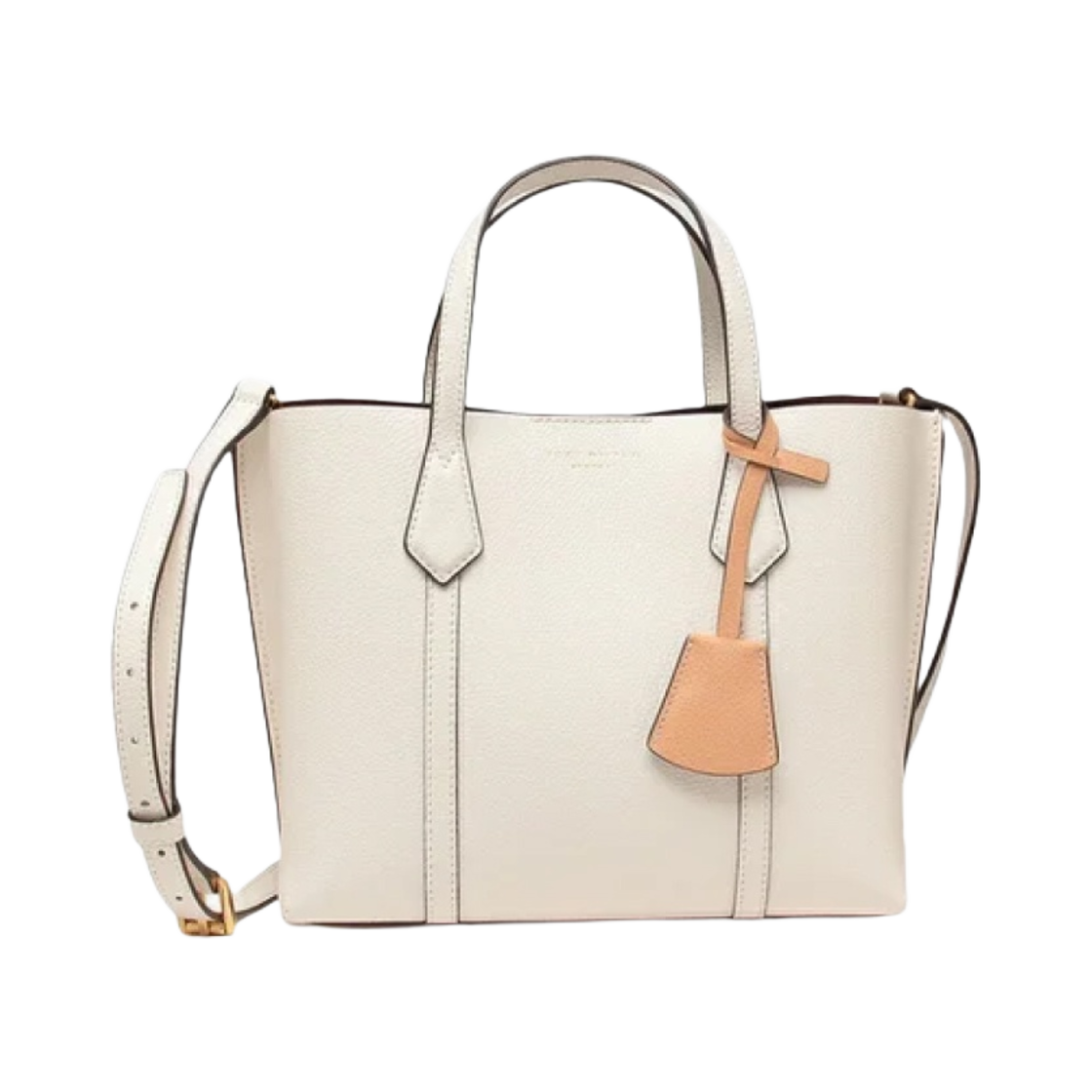 81928-104 Tory Burch Perry Triple Compartment Small Tote Bag New Ivory