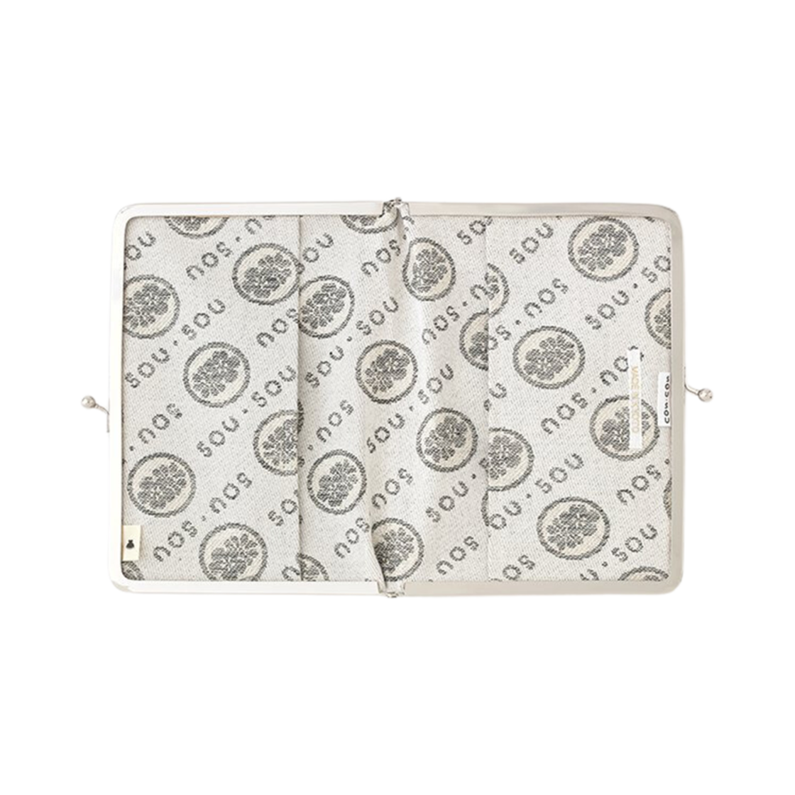 소우소우 캔버스 소프트 가마구치 파우치 블랙(Sou Sou Canvas Soft Gamaguchi Pouch Black) - 2