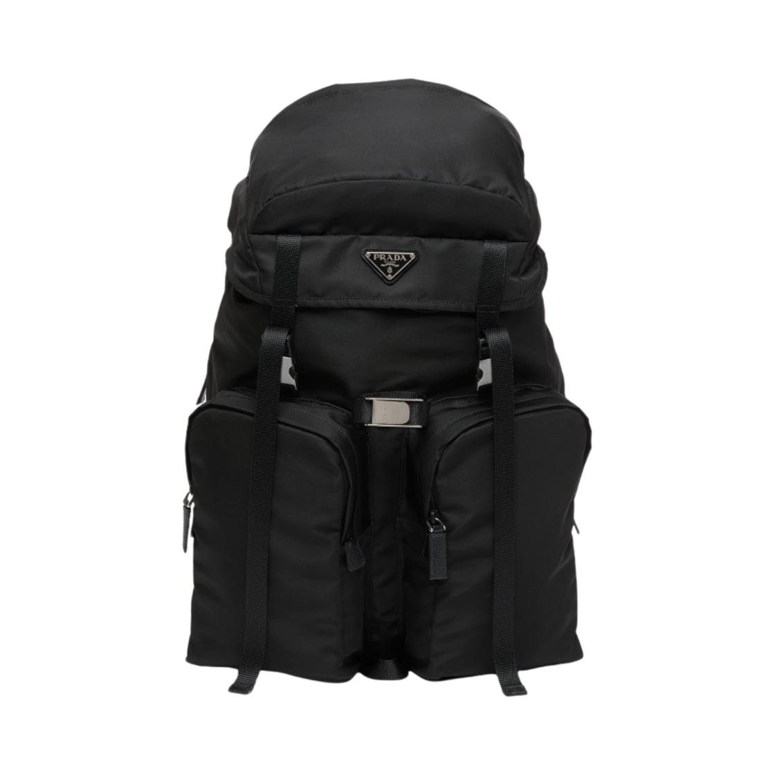 프라다 리나일론 앤 사피아노 레더 백팩 블랙(Prada Re-Nylon and Saffiano Leather Backpack Black)