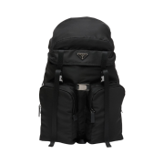 Prada Re-Nylon and Saffiano Leather Backpack Black
