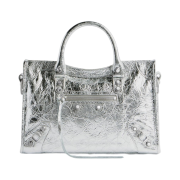 Balenciaga Le CIty Small Metallized Bag Silver