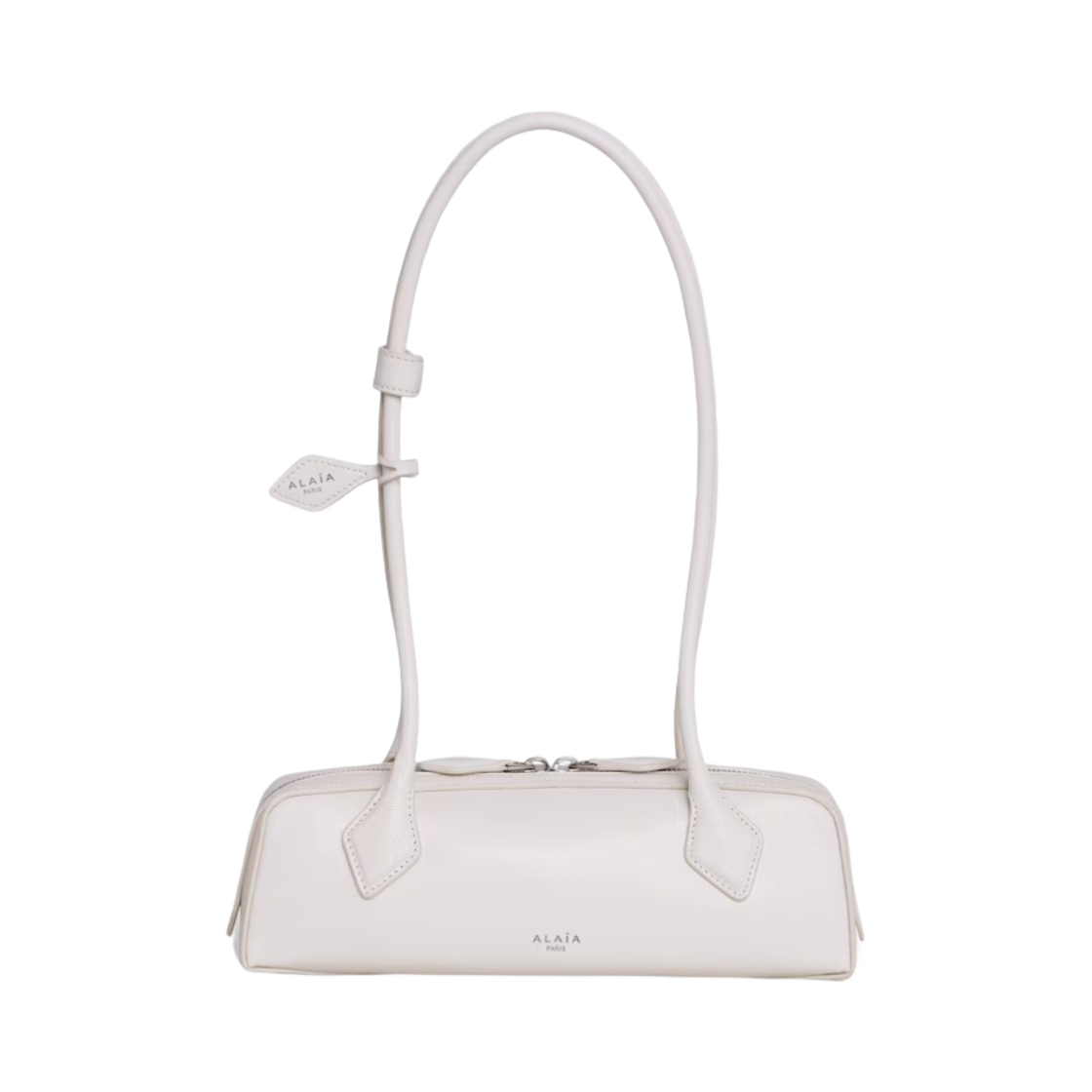 AA1S06029CA212-030 Alaia Le Teckel Small Bag in Goatskin Ivory