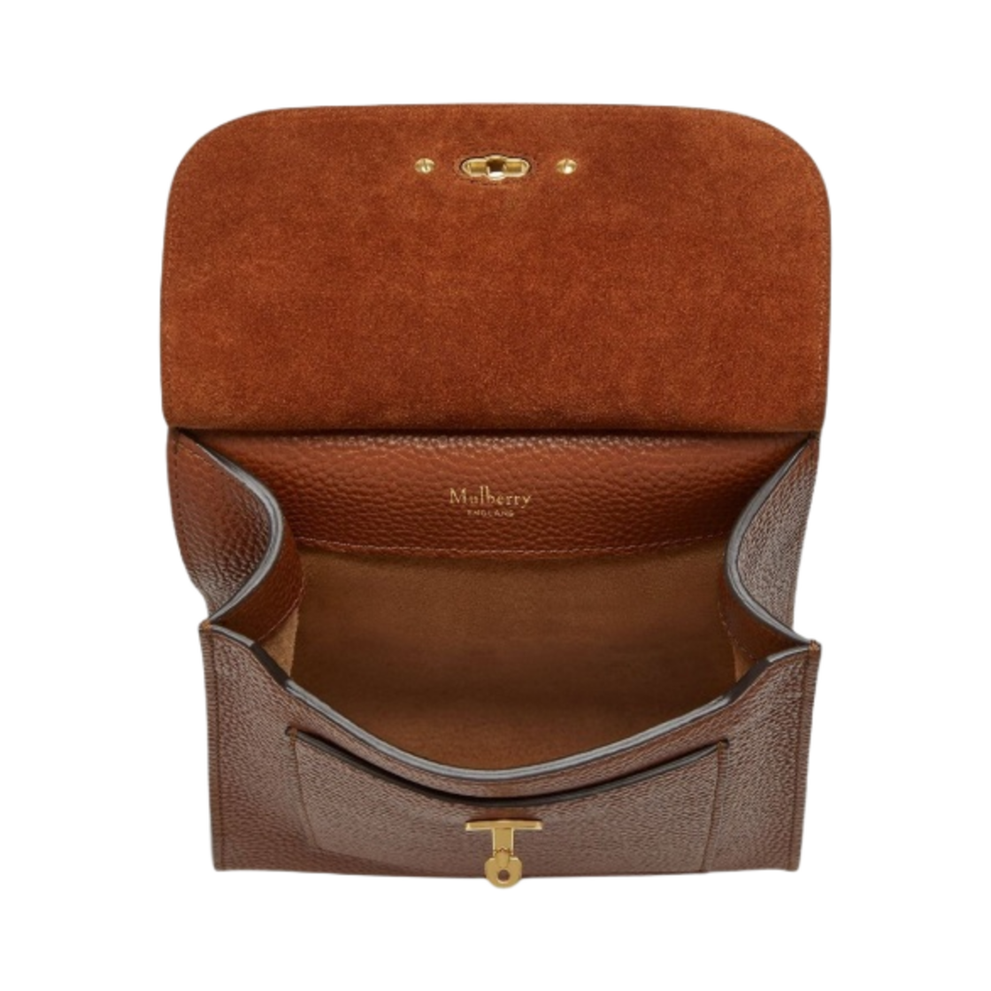 멀버리 스몰 클래식 그레인 레더 안토니 메신저 스몰백 오크(Mulberry Small Classic Grain Leather Antony Messenger Small Bag Oak) - 4