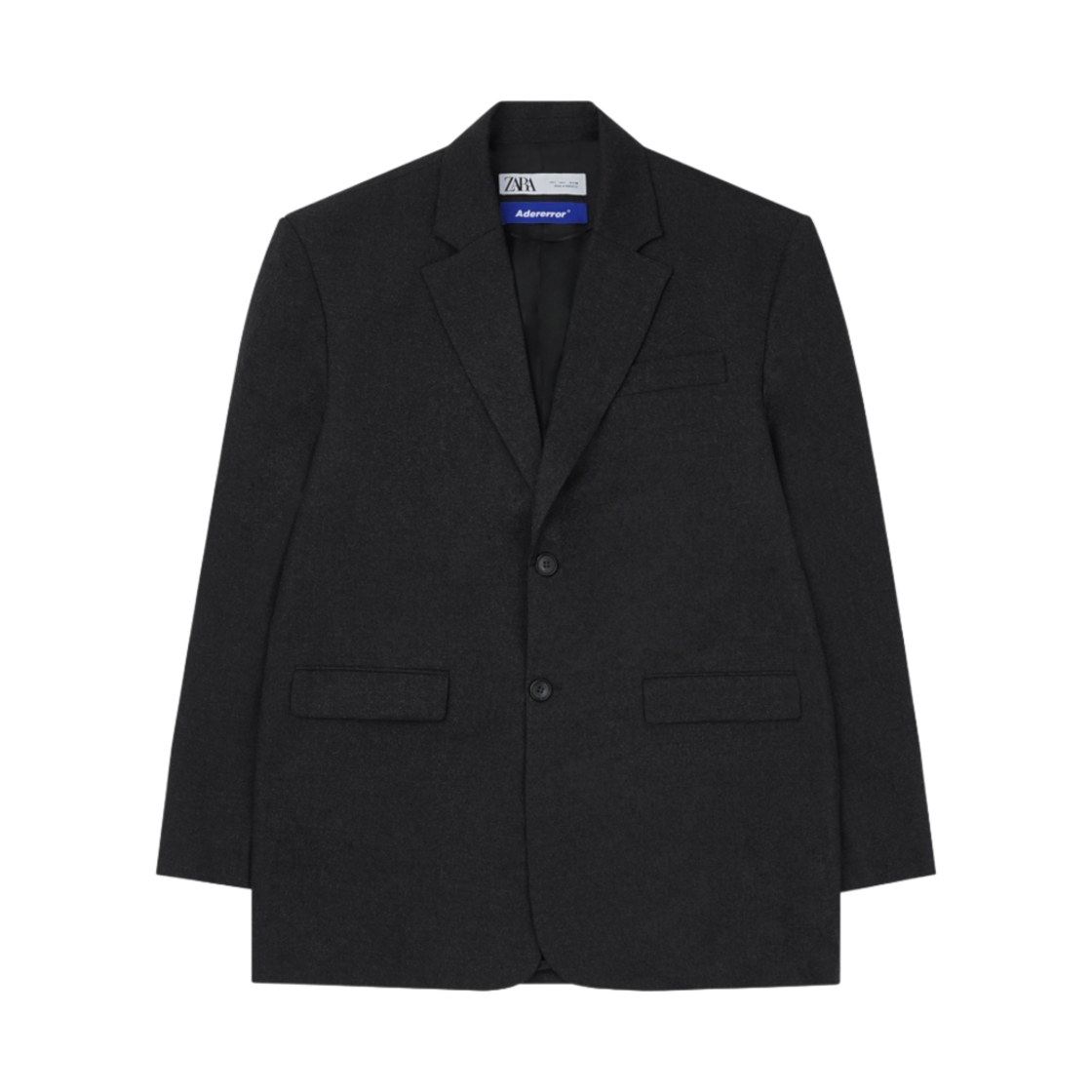 2046/776/801 Zara x Ader Error Oversized Wool Blazer Dark Grey