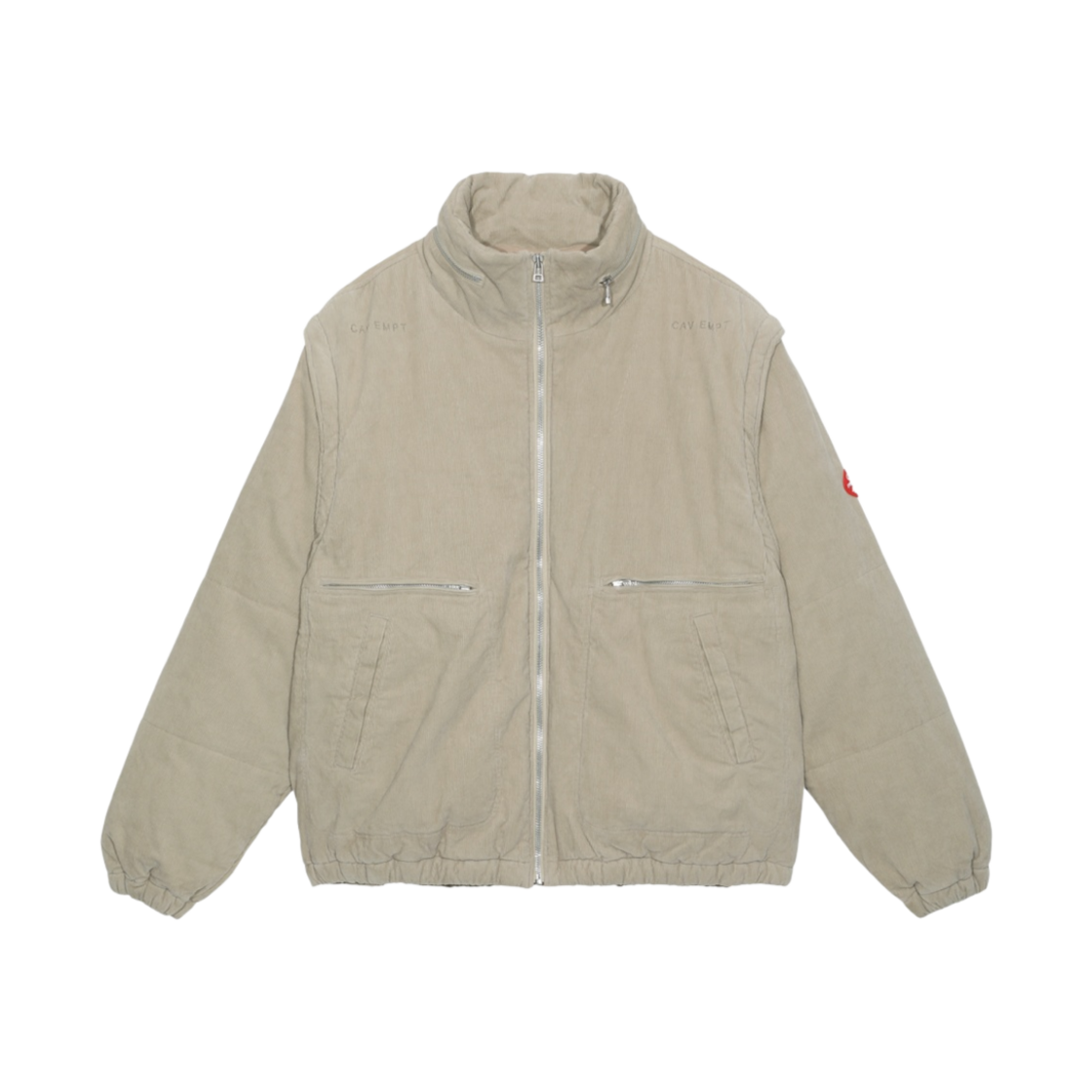 카브엠트 디테치 슬리브 코드 봄버 자켓 그레이 - 23SS(Cav Empt Detach Sleeve Cord Bomber Jacket Grey - 23SS) - 1