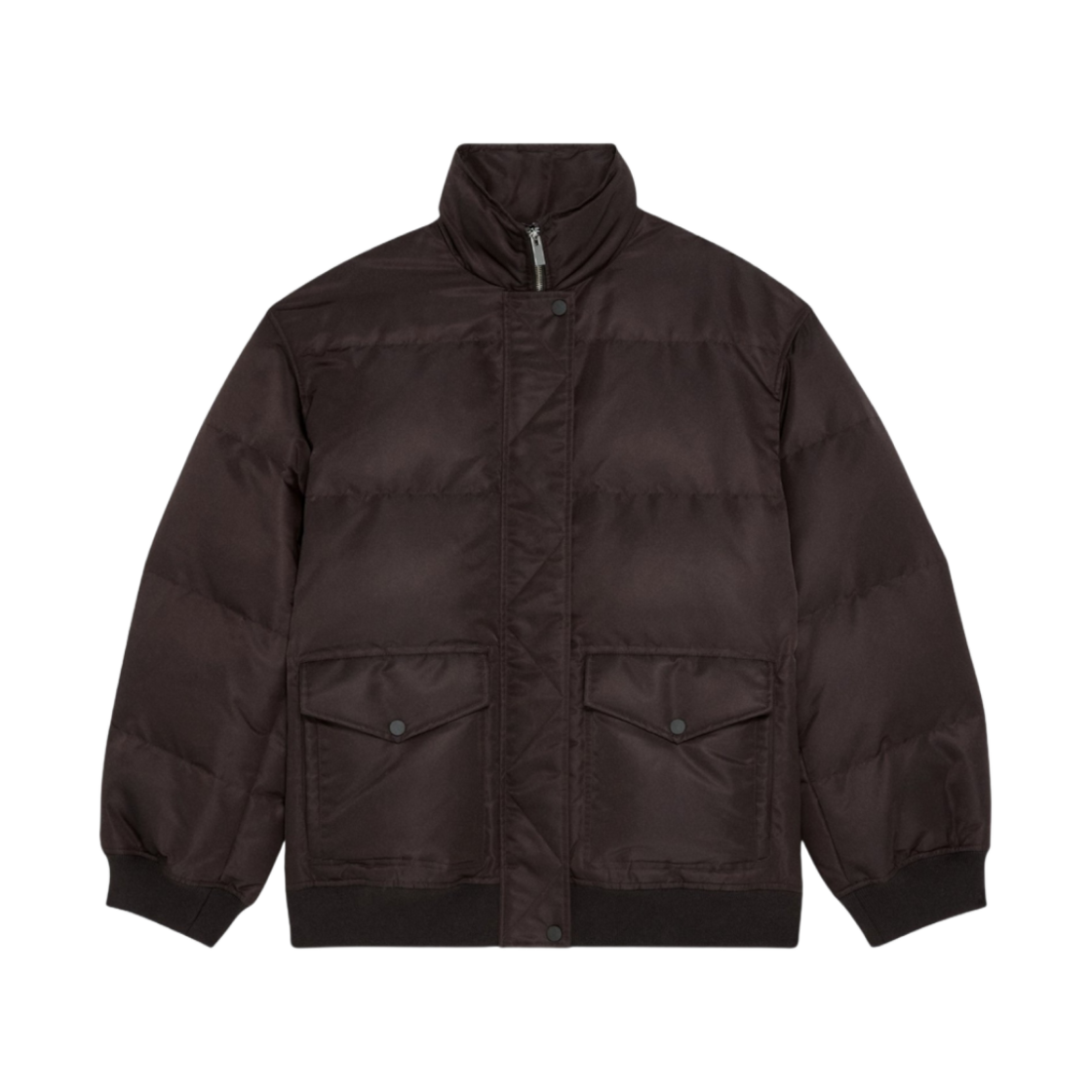 N0907407-D2D (W) Theory Recycled Nylon Oversized Puffer Jacket Mink