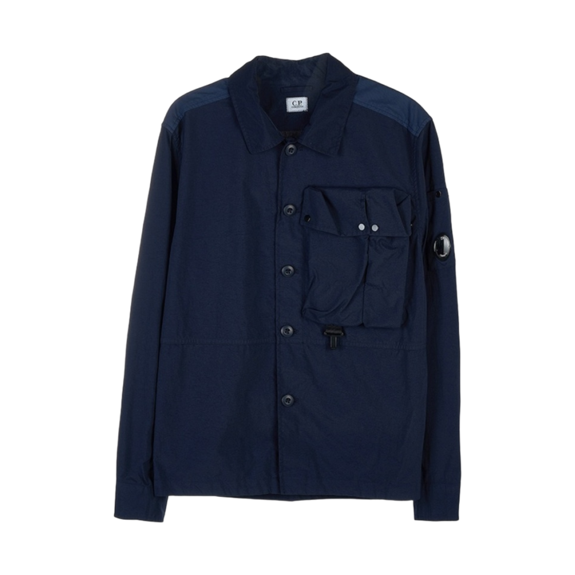 12CMOS101A005782G888 C.P. Company Taylon P Overshirt Total Eclipse Blue - 22SS