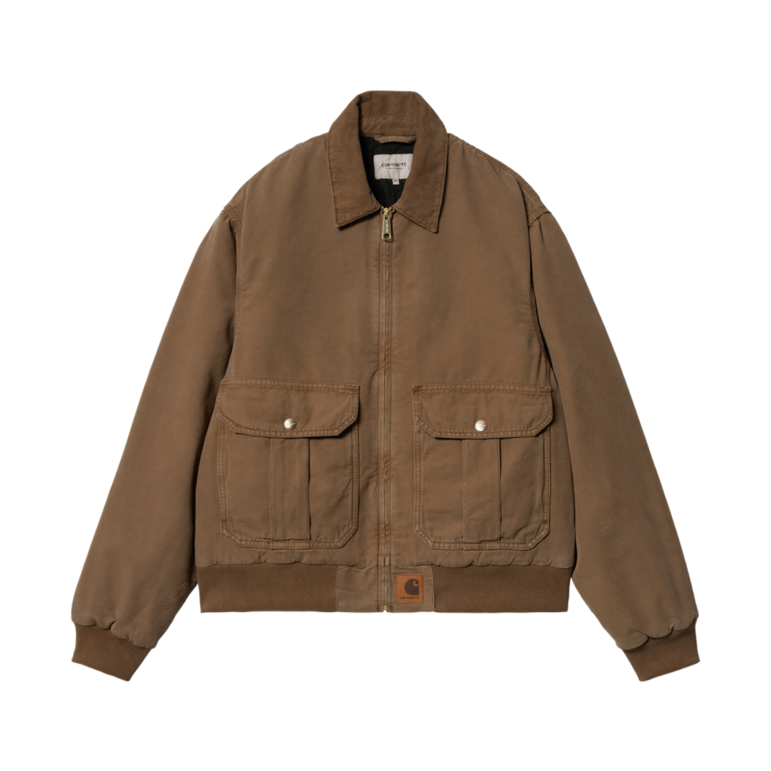 칼하트 WIP 스탠톤 자켓 초콜릿 스톤 다이드