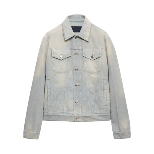 GEB227-166E-F0V3N Prada Corduroy Blouson Jacket Light Blue