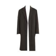 Time Homme Cashmere Blend Single Coat Dark Brown