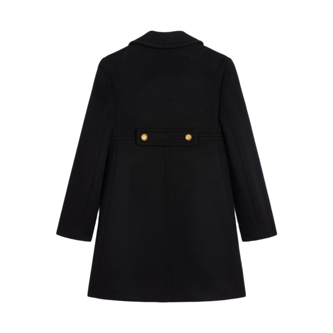 (W) 셀린느 빅토린 코트 더블 페이스 캐시미어 블랙((W) Celine Victorine Coat in Double Faced Cashmere Black) - 2
