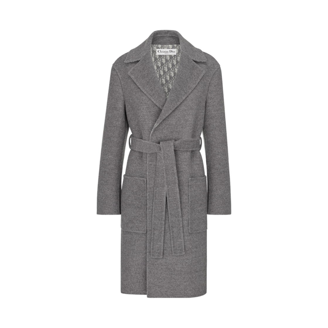 (W) 디올 코트 그레이 더블 사이디드 울((W) Dior Coat Gray Double Sided Wool)